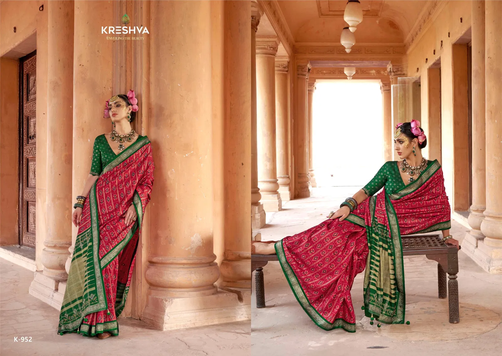 Sundarvan By Kreshva Dani P V Silk Traditional Patola Wholesale Saree In India